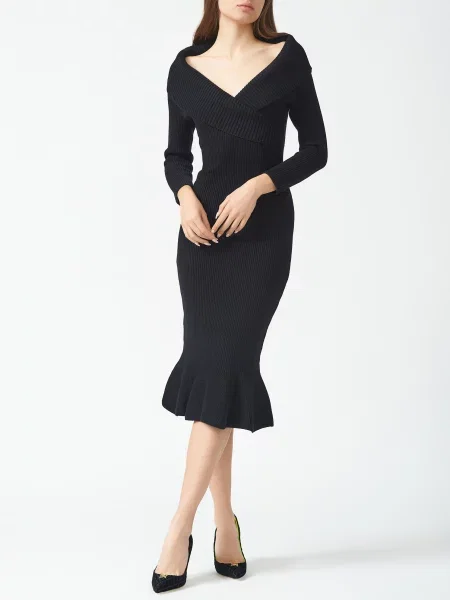 Платье Elisabetta Franchi черное
