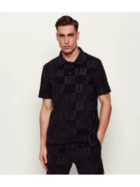 Tricou polo Ea7 negru