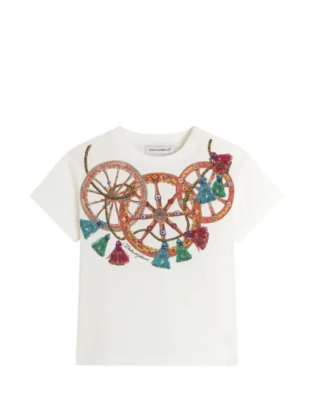Tricou copii Dolce & Gabbana alb