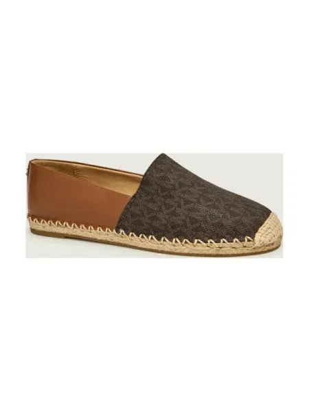 Michael Kors Espadrile KENZIE cu adaos de piele maro