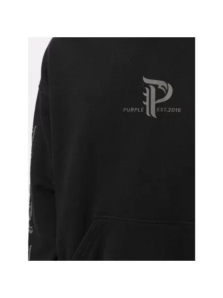 Bluza z kapturem Purple Brand z kapturem czarna