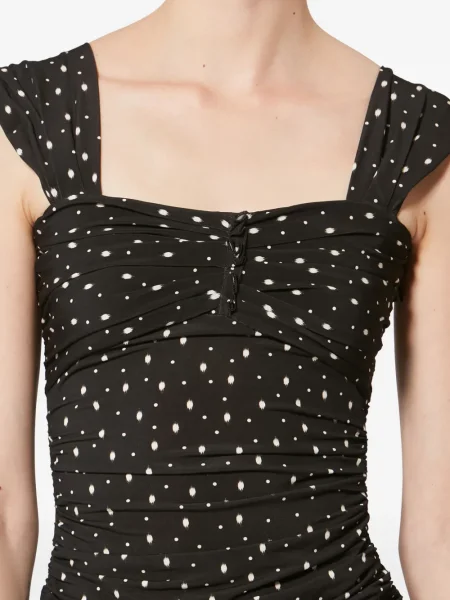 Top Isabel Marant cu buline negru