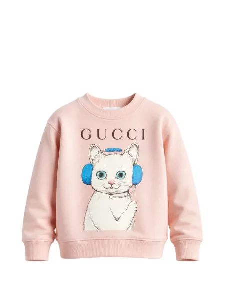 Sweter dziecięcy Gucci różowy