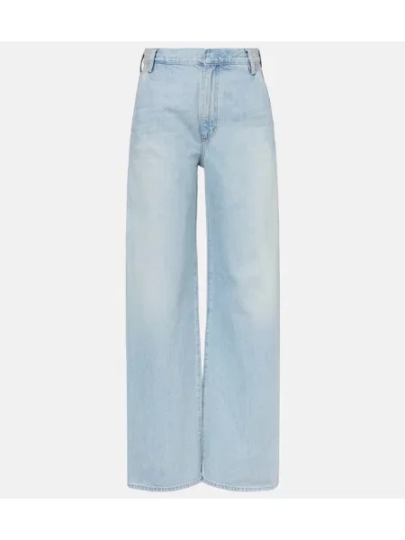 Blugi Agolde cu talie înaltă albastru