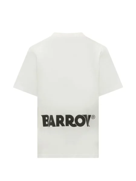 Tricou Barrow cu imagine din jerseu alb