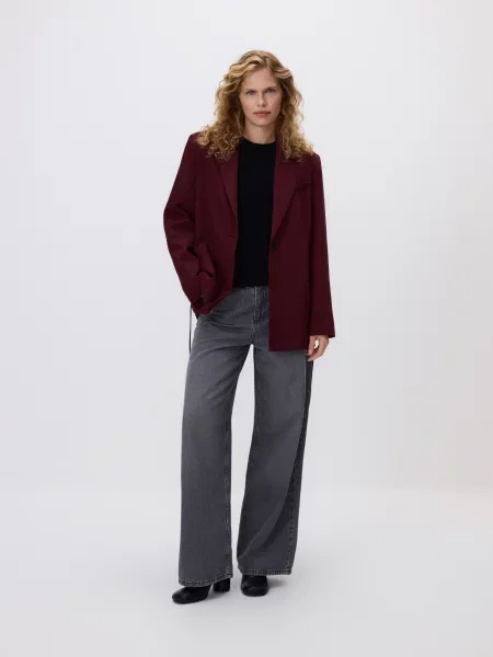 Пиджак Reserved бордовый