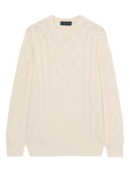 Pulover Brooks Brothers cu decolteu rotund