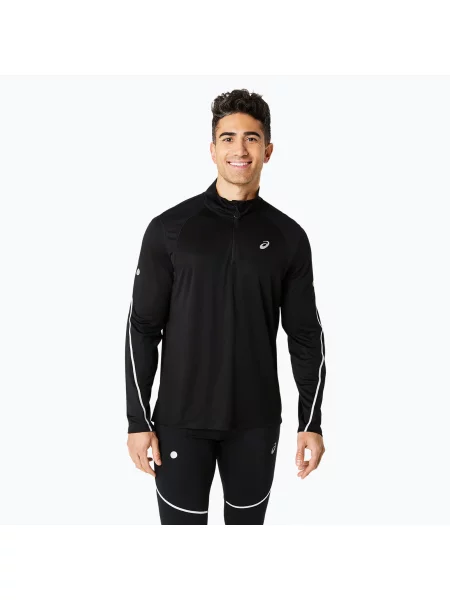 Tricou cu mânecă lungă Asics alergare negru