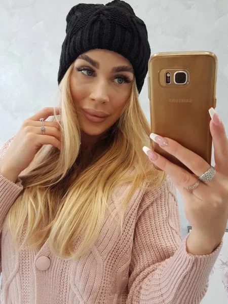 Șapcă Kesi din fleece negru