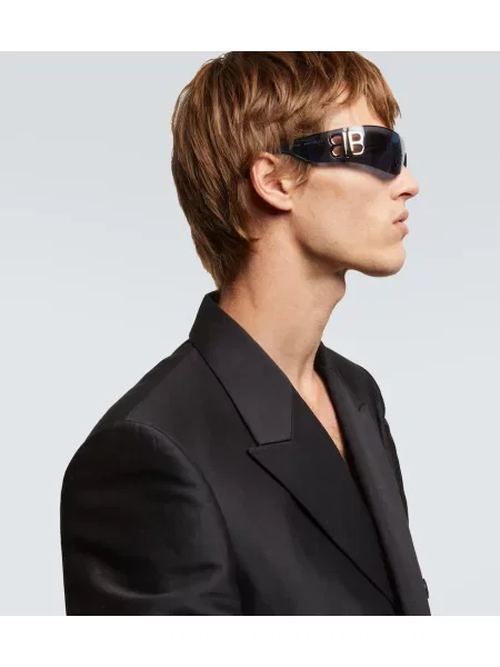 Ochelari de soare Balenciaga Shield albastru