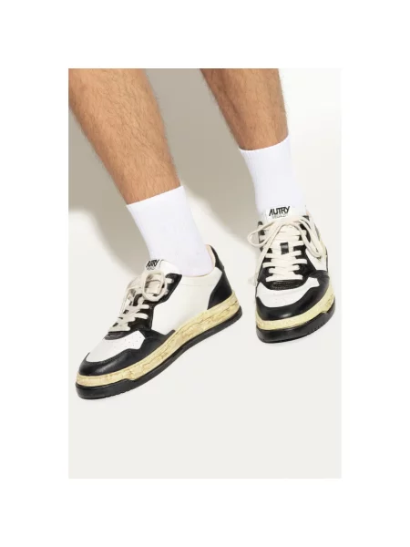 Sneakersy Autry skórzane retro białe