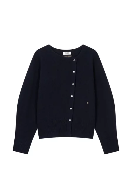 Cardigan Tomboy asimetric albastru