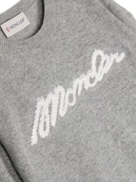 Пуловер Moncler Enfant сиво