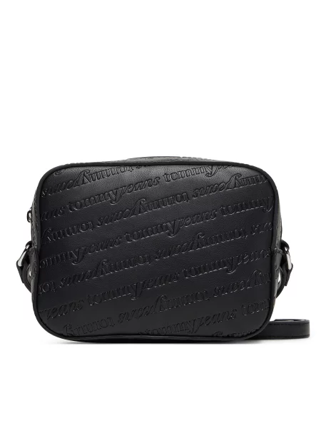Tommy Jeans Torbica Tjw Must Aop Camera Bag crna