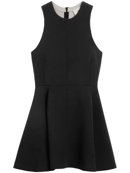 Rochie fără mâneci Ami Paris de lână fără mâneci negru