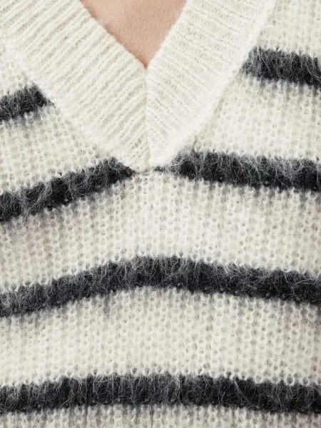 Vestă Allsaints cu dungi alb