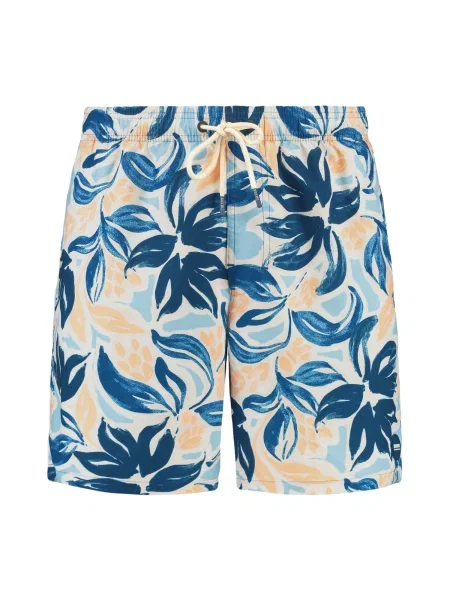 Shiwi Plavecké šortky Mike námořnická modř / světlemodrá / kari bílá