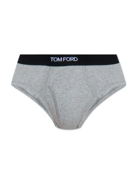 Majtki Tom Ford z logo szare