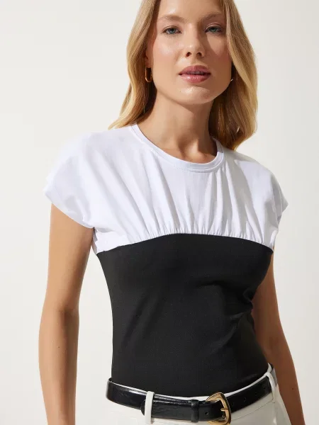 Happiness İstanbul Tricou negru alb