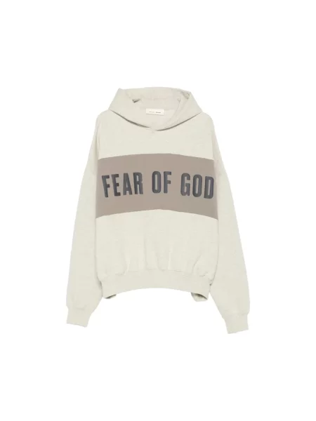 Bluza z kapturem Fear Of God z kapturem klasyczna beżowa