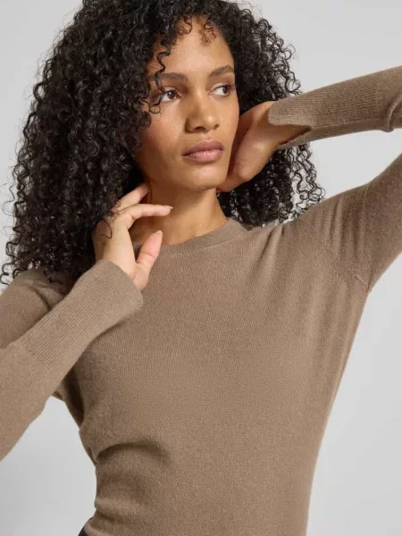 Sweter kaszmirowy z efektem dzianiny Joseph