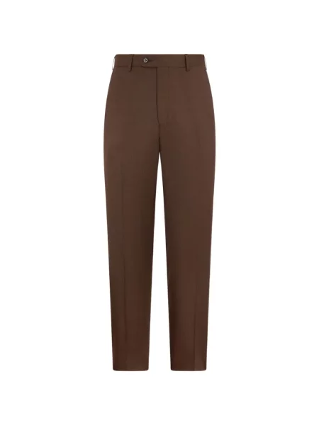 Pantaloni Brooks Brothers de lână maro