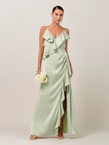 Sável Rochie de seară Eloise pastel verde
