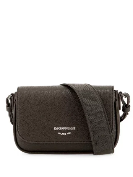 Geanta crossbody Emporio Armani cu imagine maro
