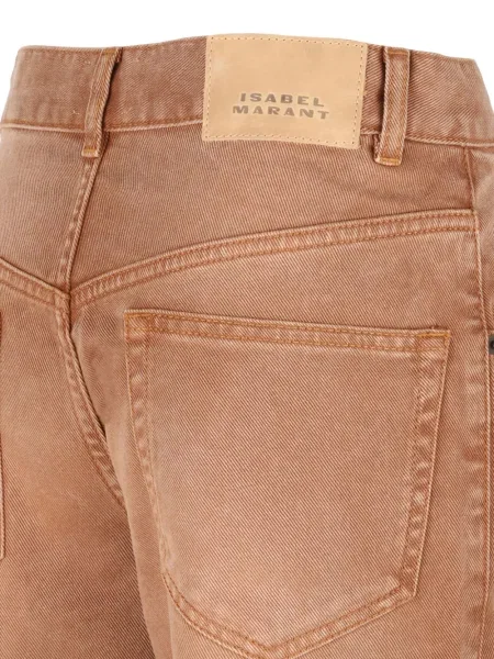Pantaloni Isabel Marant cu 5 buzunare maro