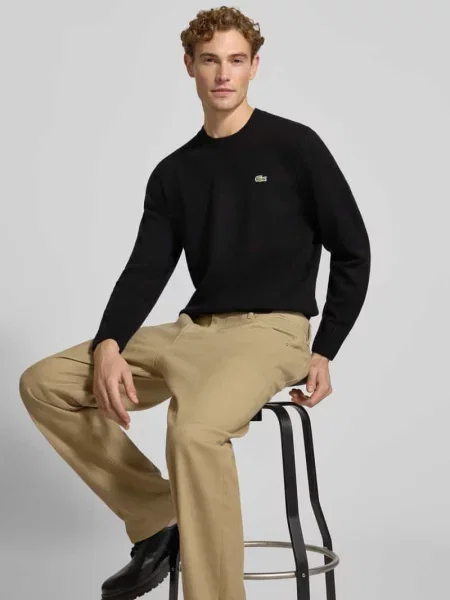 Lacoste Sweter schwarz czarny