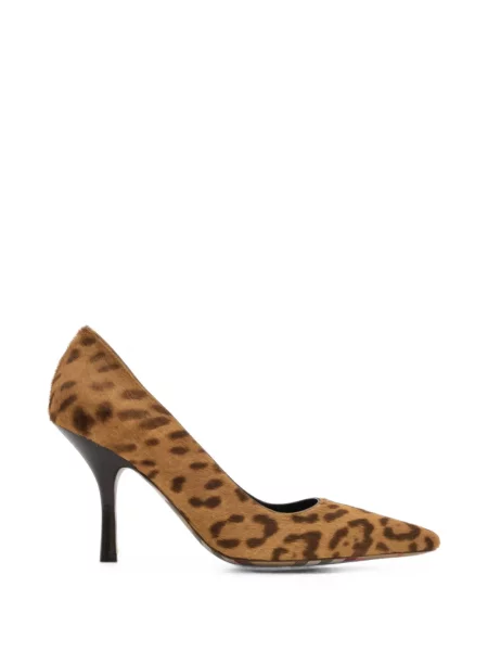 Pantofi cu toc Burberry cu imagine maro