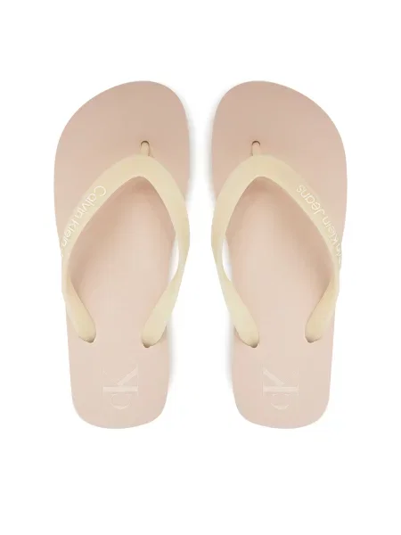 Japonke Calvin Klein Jeans Beach Sandal Flatform Tpu bež