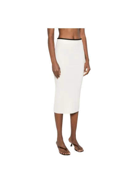 Spódnica Pinko wełniana biała