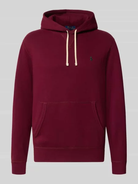 Bluza z kapturem o kroju regular fit z mieszanki bawełny Polo Ralph Lauren czerwona