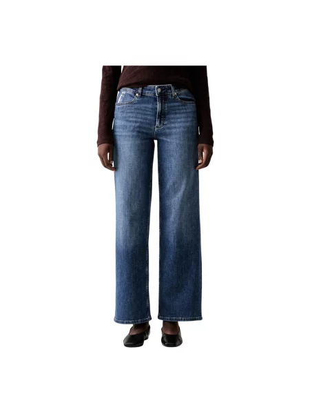 Jeansy straight leg Marc O'polo niebieskie