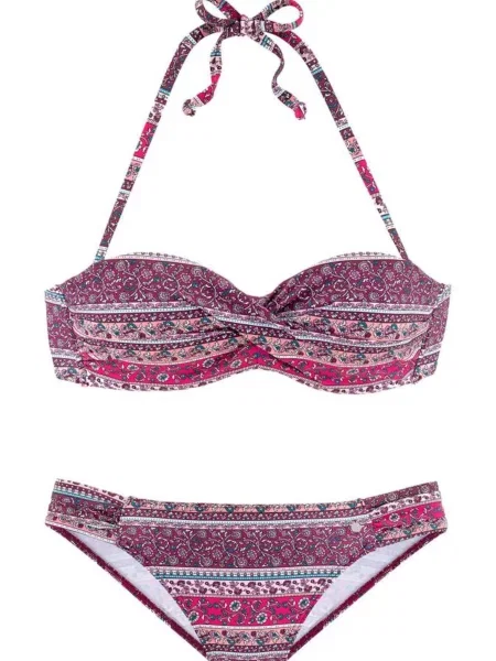 S.Oliver Bikini bež / petrol / malina / svijetloroza / biserno bijela