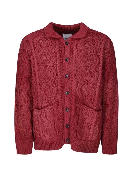 Cardigan Found tricotate roșu