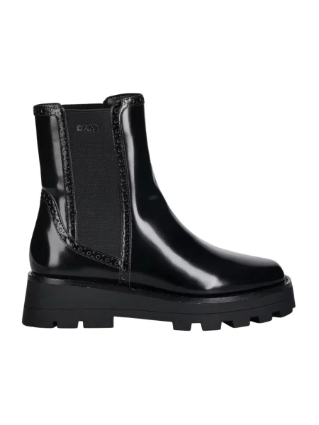 Dkny sztyblety Sanchit na płaskim czarny