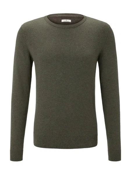 TOM TAILOR Pulover închis verde