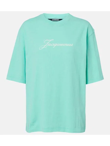 Tricou Jacquemus din jerseu cu autograf verde