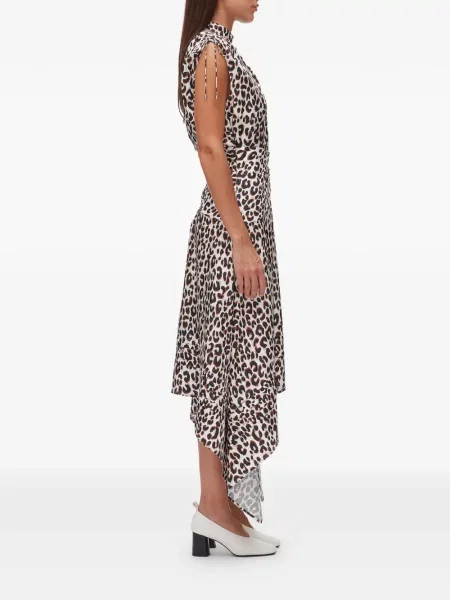 Rochie 3.1 Phillip Lim de mătase cu imagine cu model leopard