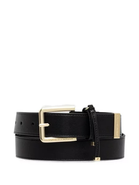 Curea Armani Exchange cu cataramă cu autograf negru