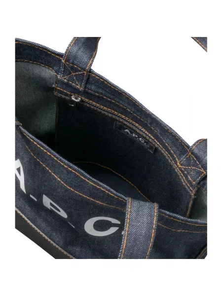 A.P.C. torba tote axel granatowy niebieska