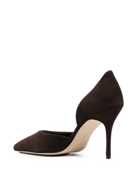 Pantofi cu toc Manolo Blahnik maro