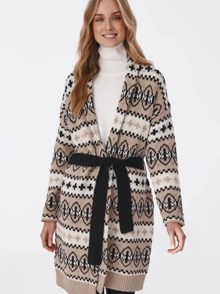 Sweter Tatuum brązowy