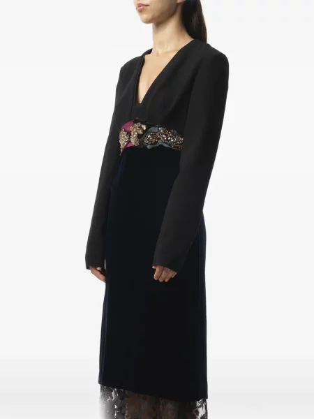 Rochie Lanvin din dantelă albastru