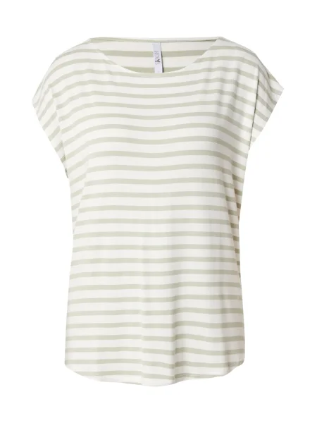 Hailys Tricou verde pastel alb