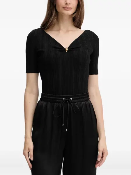 Tricou Marciano cu decolteu în V negru