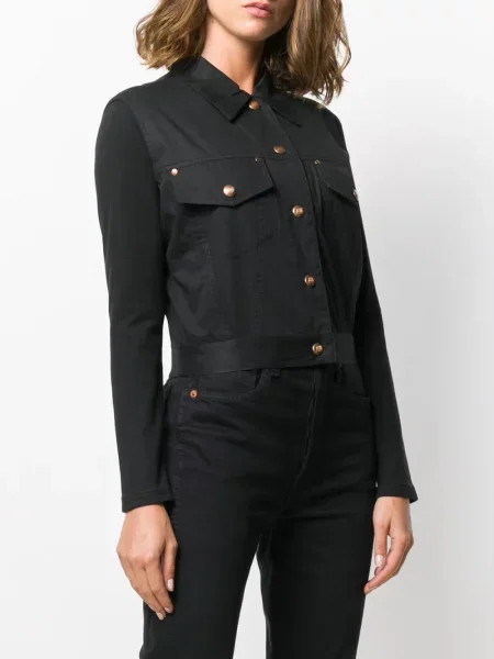 Zkrácená cvaknutí bunda Jean Paul Gaultier Pre-owned černá