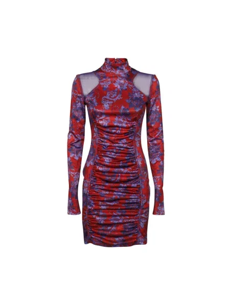 Mała mały sukienka jeansowa Versace Jeans Couture w kwiatki